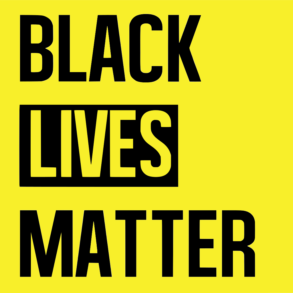 text logo saying black lives matter